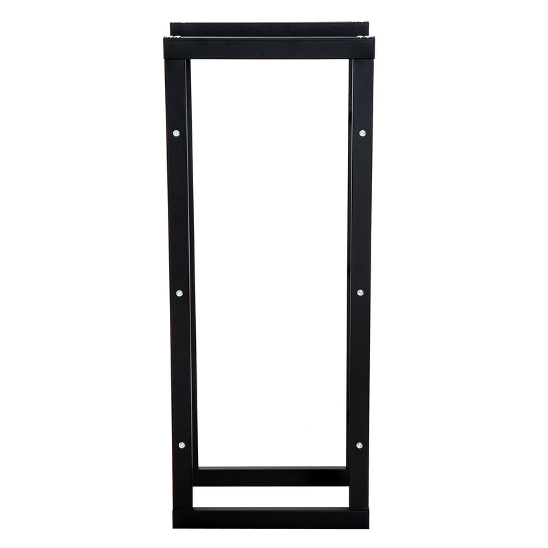 Portalegna Legnaia in Ferro 40x25x100 cm da Interno Max 100Kg  Nero