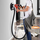 Levigatrice Elettrica da Muro 1200W con Aspiratore Velocità Regolabile Rosso e nero 