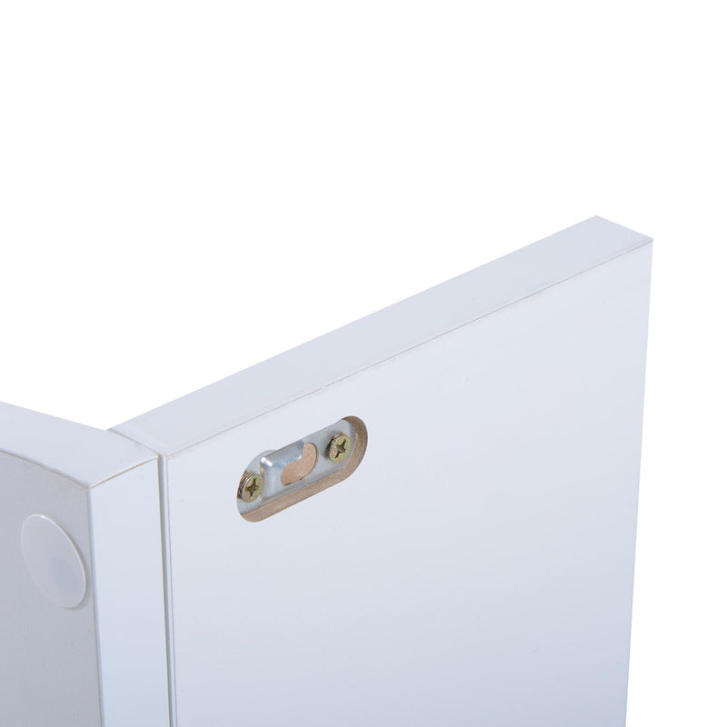 Libreria Moderna con Mensole da Parete in Legno MDF Bianco 16x16x50 cm 