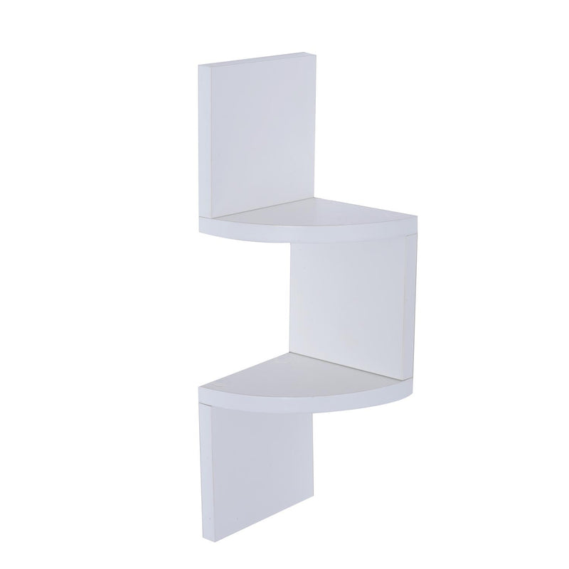 Libreria Moderna con Mensole da Parete in Legno MDF Bianco 16x16x50 cm 