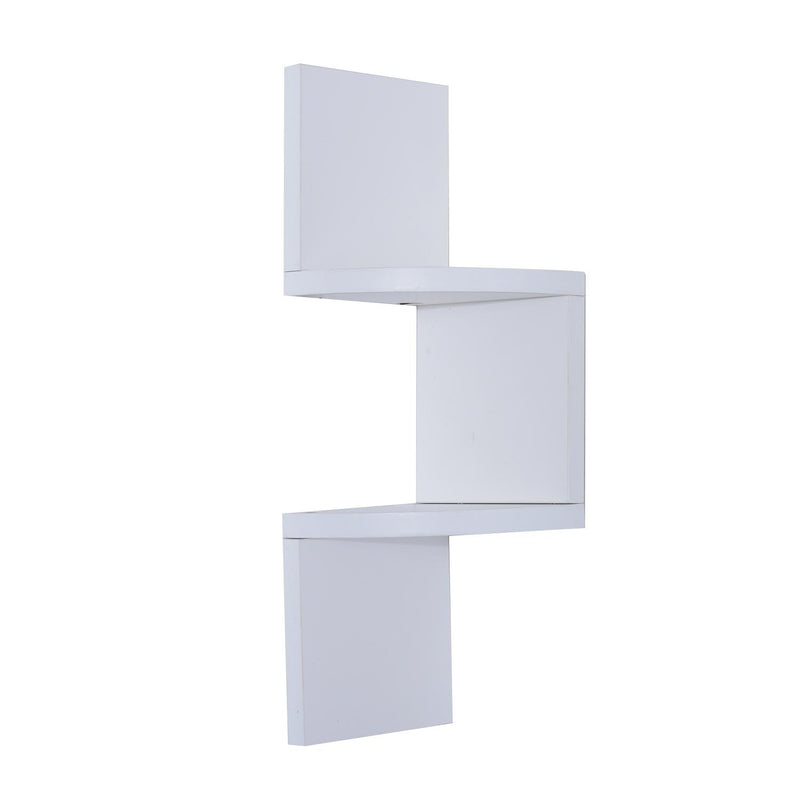 Libreria Moderna con Mensole da Parete in Legno MDF Bianco 16x16x50 cm 
