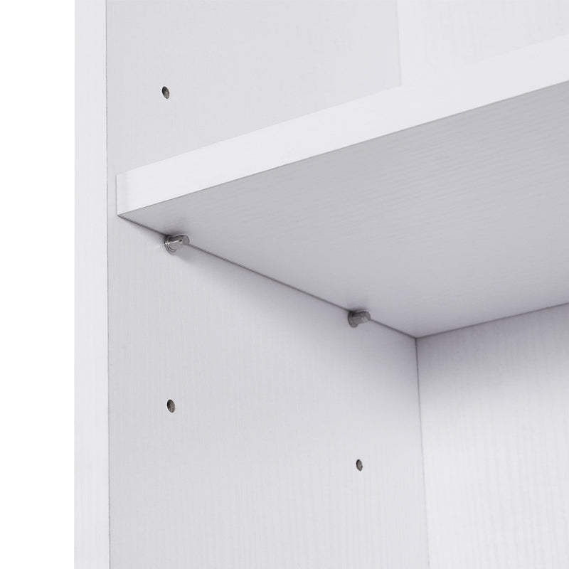 Mobiletto Libreria con Ripiano in Legno Bianco 40x24x61 cm 