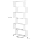 Libreria di Design Moderno Scaffale Bianco 80x23x192 cm 