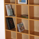 Mobile Libreria 24 Scomparti Legno naturale 130.5x89x20 cm 