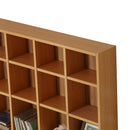 Mobile Libreria 24 Scomparti Legno naturale 130.5x89x20 cm 