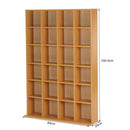 Mobile Libreria 24 Scomparti Legno naturale 130.5x89x20 cm 