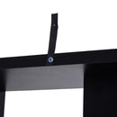 Mobile a Scaffali Libreria 5 Livelli in Legno Nero 120x28.6x160 cm 