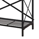 Libreria Scaffale Versatile a 4 Ripiani Stile Industriale Nero 80x40x160 cm 