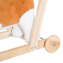 Cane Cavalcabile per Bambini con Suoni in Legno e Peluche 