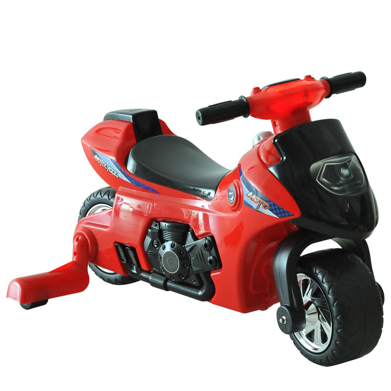 Moto Cavalcabile per Bambini con Luci e Musica Rosso 