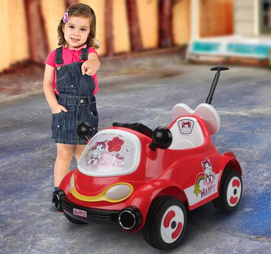 Macchina Elettrica per Bambini 6V Kitty Rossa 