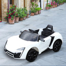 Macchina Elettrica per Bambini 6V Sportiva Bianca 