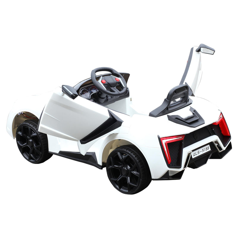 Macchina Elettrica per Bambini 6V Sportiva Bianca 
