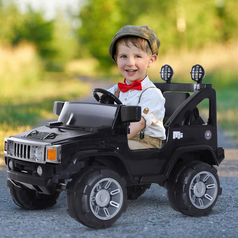 Macchina Elettrica per Bambini 6V Fuoristrada Nero 