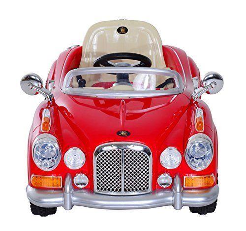 Macchina Elettrica per Bambini 6V Retrò Rossa 