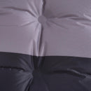 Materassino Gonfiabile da Campeggio con Cuscino in PVC Nero e Grigio 191x63x5 cm 