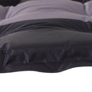 Materassino Gonfiabile da Campeggio con Cuscino in PVC Nero e Grigio 191x63x5 cm 