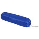 Materassino Gonfiabile da Campeggio con Cuscino in PVC Blu e Grigio 191x63x5 cm 