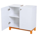 Mobiletto da Bagno Sotto Lavabo in Legno Bianco 60x30x60 cm 