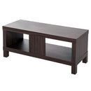 Mobile TV Basso con Vano in Legno Noce 90x35x37 cm 