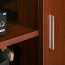 Mobile TV Classico in Legno con 2 ripiani Marrone 120x39.5x52 cm 