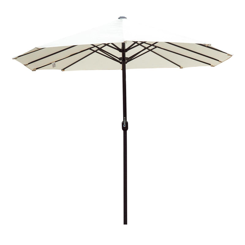 Ombrellone da Giardino 4.6x2.4 cm Palo Ø48 mm in Acciaio Crema 