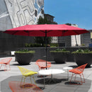 Ombrellone da Giardino 4.6x2.4 cm Palo Ø48 mm in Acciaio Bordeaux 