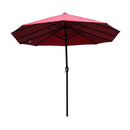 Ombrellone da Giardino 4.6x2.4 cm Palo Ø48 mm in Acciaio Bordeaux 