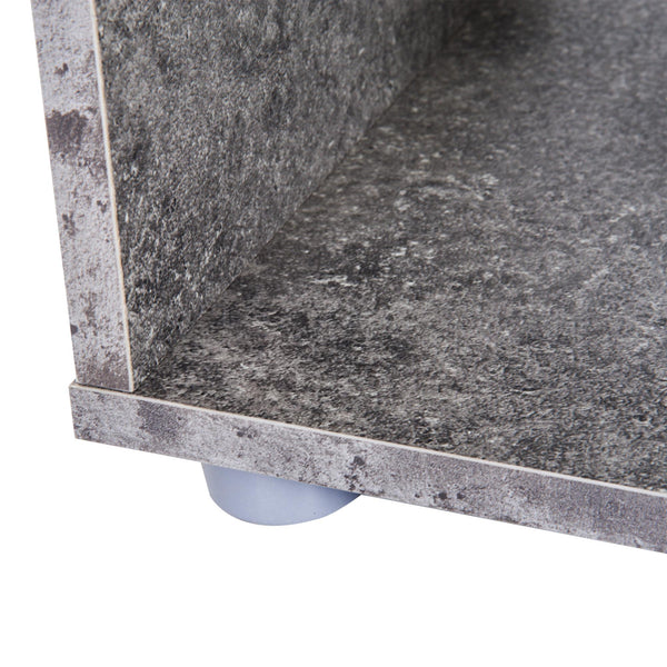 Platzsparender Küchenschrank aus grauem und weißem Holz 100 x 39,5 x 104 cm online