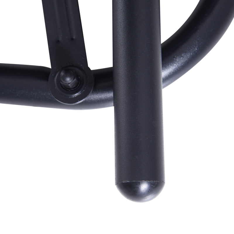 Panchina Dondolo da Giardino 2 Posti in Metallo Grigio 123x70x87 cm 