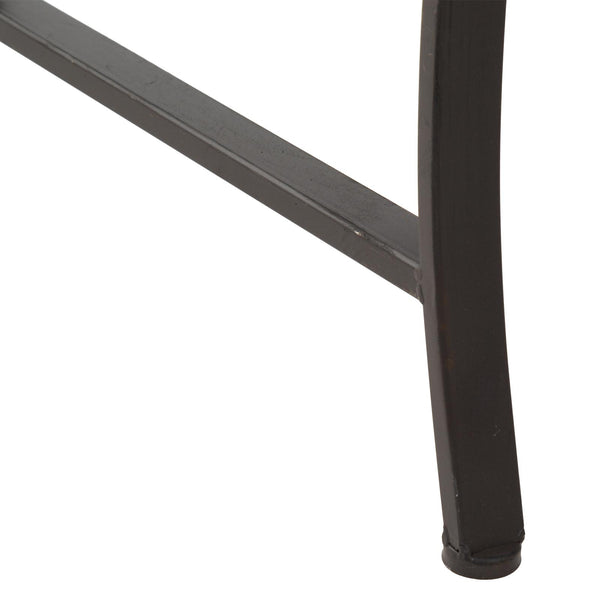 Gartenbank 2 Sitze aus Schmiedeeisen mit braunen Lamellen online