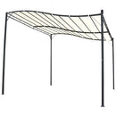 Pergola da Giardino 2.97x2.97m in Metallo Crema 