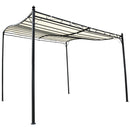 Pergola da Giardino 2.97x2.97m in Metallo Crema 