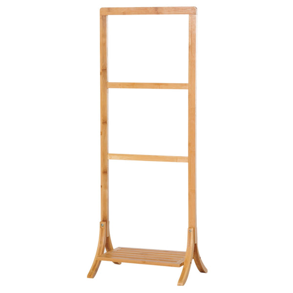 Handtuchhalter mit 3 Armen aus natürlichem Bambus 40,5 x 28 x 104 cm acquista