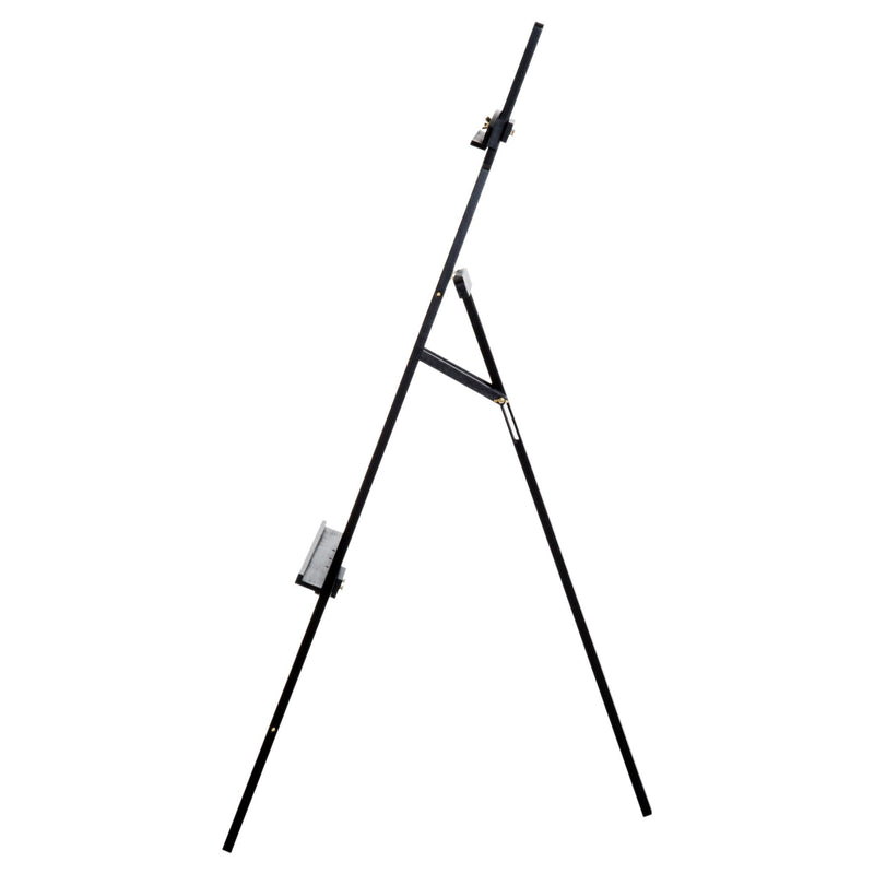 Cavalletto per Pittura in Legno con Altezza e Inclinazione Regolabili Nero 46x60x140 cm 