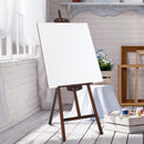 Cavalletto per Pittura in Legno Altezza e Inclinazione Regolabili Marrone 46x60x140 cm 