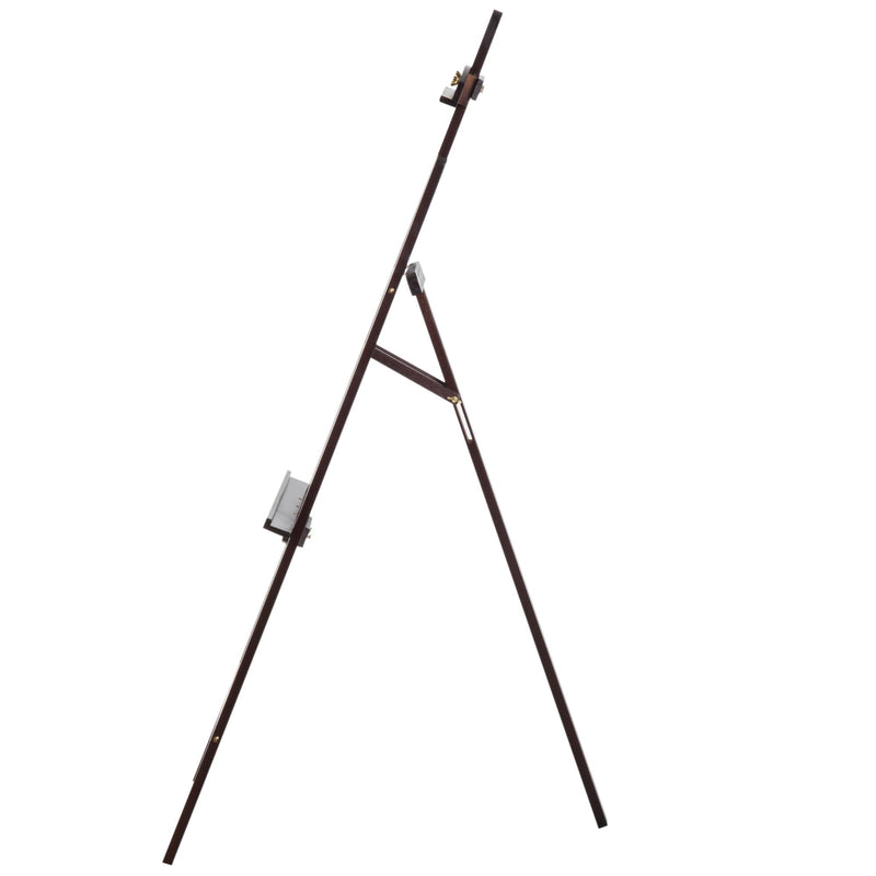 Cavalletto per Pittura in Legno Altezza e Inclinazione Regolabili Marrone 46x60x140 cm 
