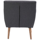 Poltrona Stile Nordico in Tessuto Grigio Chiaro 68x58.5x76 cm 