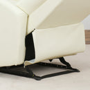 Poltrona Relax Reclinabile Ergonomica in Similpelle 65x92x100 cm Crema 