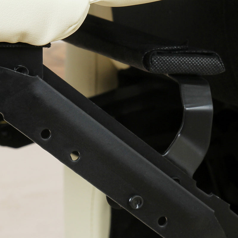 Poltrona Relax Reclinabile Manuale in Similpelle Crema 