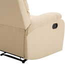 Poltrona Relax Reclinabile in Similpelle Beige 