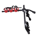 Portabici per Auto Posteriore Pieghevole 3 Biciclette 40 kg in Acciaio e Alluminio 68x52x60 cm 