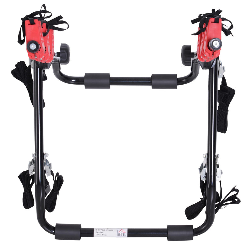 Portabici per Auto Posteriore Pieghevole 3 Biciclette 40 kg in Acciaio e Alluminio 68x52x60 cm 