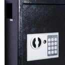 Cassetta Portachiavi di Sicurezza Professionale da Muro di 40 ganci Nero 30x36,5x10 cm 