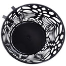 Portaombrelli in Metallo Lavorato con Salvagoccia Nero 