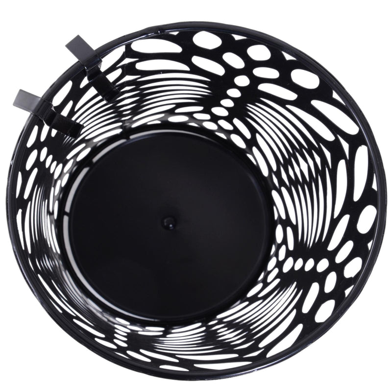 Portaombrelli in Metallo Lavorato con Salvagoccia Nero 