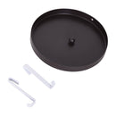 Portaombrelli in Metallo Lavorato con Salvagoccia Marrone 