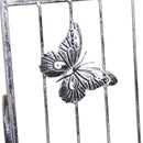 Portapiante Fioriera a Scaffale a 3 Ripiani da Giardino Balcone interno Grigio Argento 44x25x96 cm 