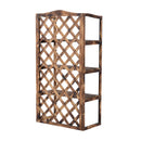 Portapiante Scaffalatura Fioriera a 3 Ripiani in Legno di Abete 80x40x150 cm 