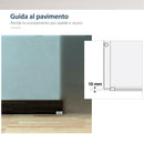 Porta Scorrevole Vetrata 90x205 cm Satinata a Strisce Trasparenti 